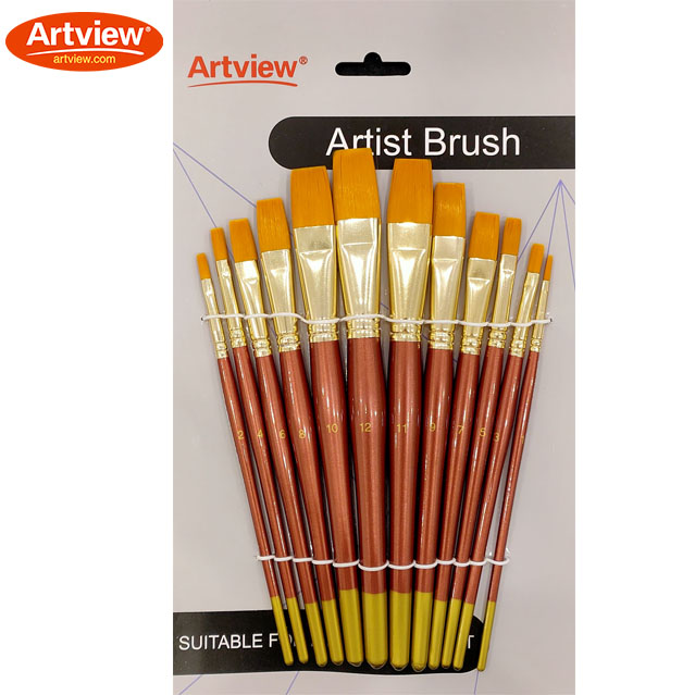 Golden Synthetic Brush