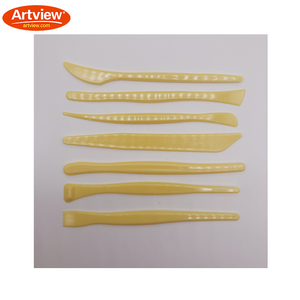 Artview 7Pcs Plastic Clay Sculpting Set Wax Carving Pottery Tools Carving Sculpture Shaper Polymer Modeling Clay Tools