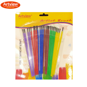 Kids Brushes Set With Plastic Colorful Handle