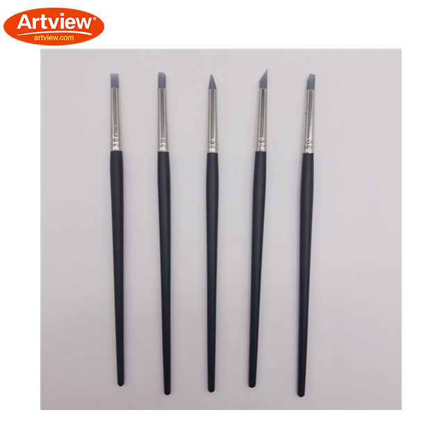 Artview 5pcs Silicone PenArt Pottery Clay Tools Clay Pottery Sculpting Pencil Art Polymer Ceramic Shaping Tools 